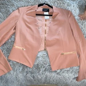 Rose gold blazer with design back large